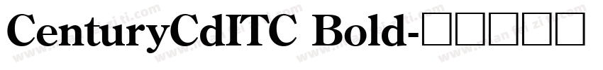 CenturyCdITC Bold字体转换